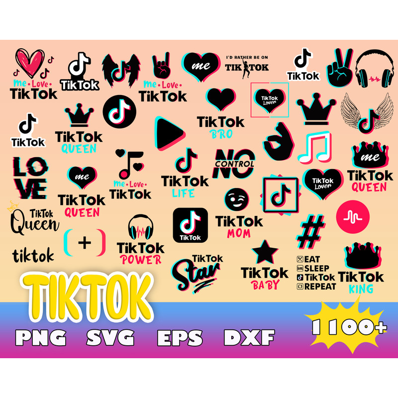 1000 TikTok Logo Svg Bundle, TikTok Svg, TikTok Logo Svg, Peace Love Tiktok Svg, TikTok Birthday Svg, TikTok Family Svg, TikTok Themed Svg.jpg
