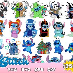 1350 stitch disney svg, bundle layered svg png layered designs svg for cricut svg for silhouette cut file