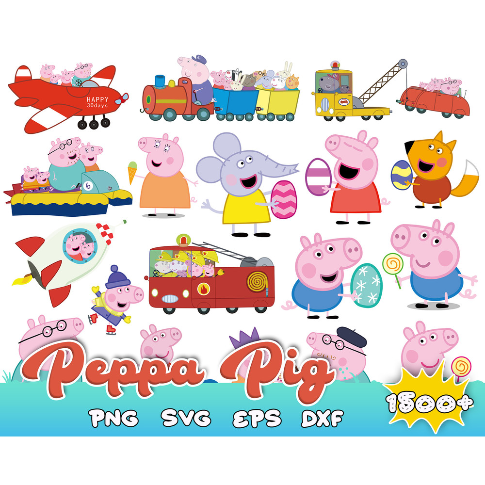 1500 Peppa Pig Svg, Peppa Pig Png, Peppa pig Alphabet, Family Peppa Pig Svg,Peppa Pig Svg Bundle, Svg files for cricut.jpg