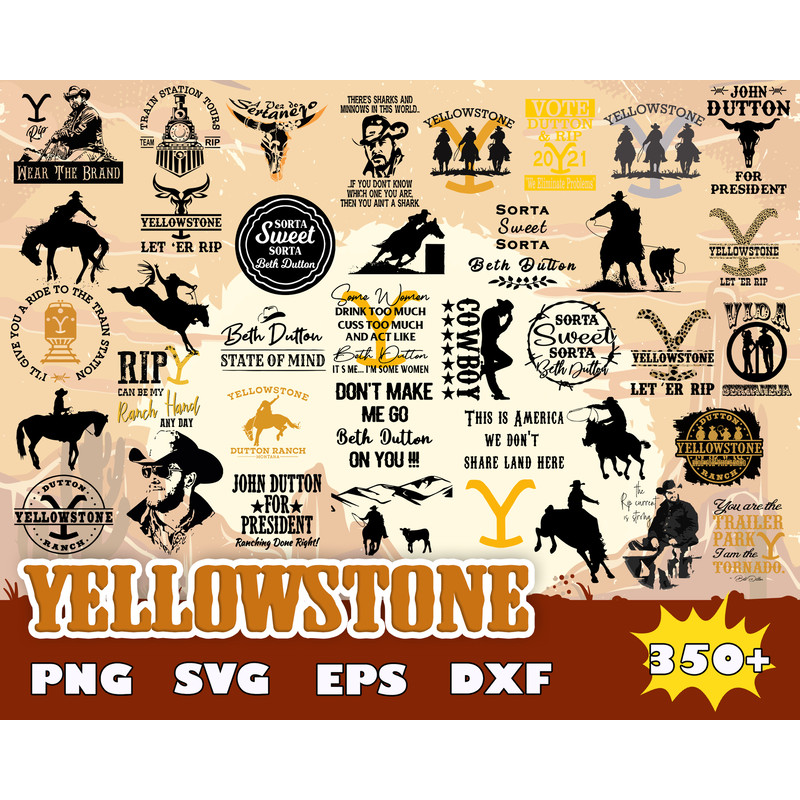 350 Yellowstone svg bundle, yellowstone png, yellowstone svg files for cricut, yellowstone svg, yellowstone svg rip files, Dutton Ranch Svg.jpg
