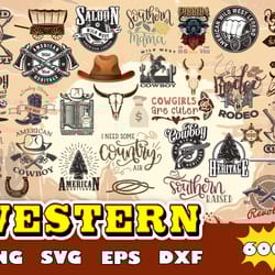 600 western svg bundle, western svg,country svg,cowboy svg,farm svg,western cut file svg, western png, cowboy svg bundle