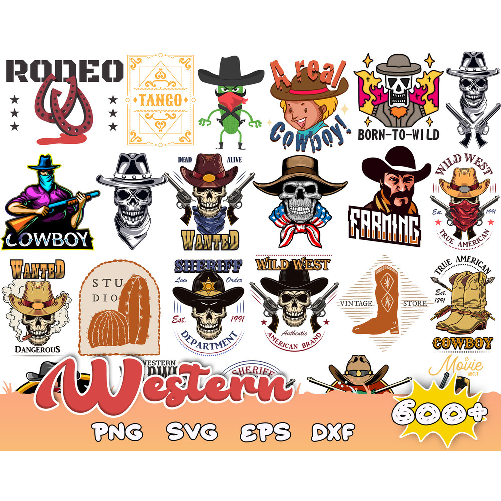 600 Western svg bundle, Western svg,Country Svg,Cowboy Svg,farm svg,Western cut file SVG, Western png.jpg