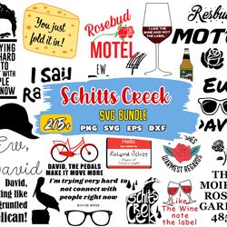 schitts creek svg png bundle, schitts creek quotes svg file for cricut