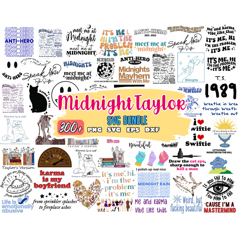 Taylor Swift Midnight bundle svg walker, eps svg dxf png ,Cutting Image, File Cut , Digital Download.jpg