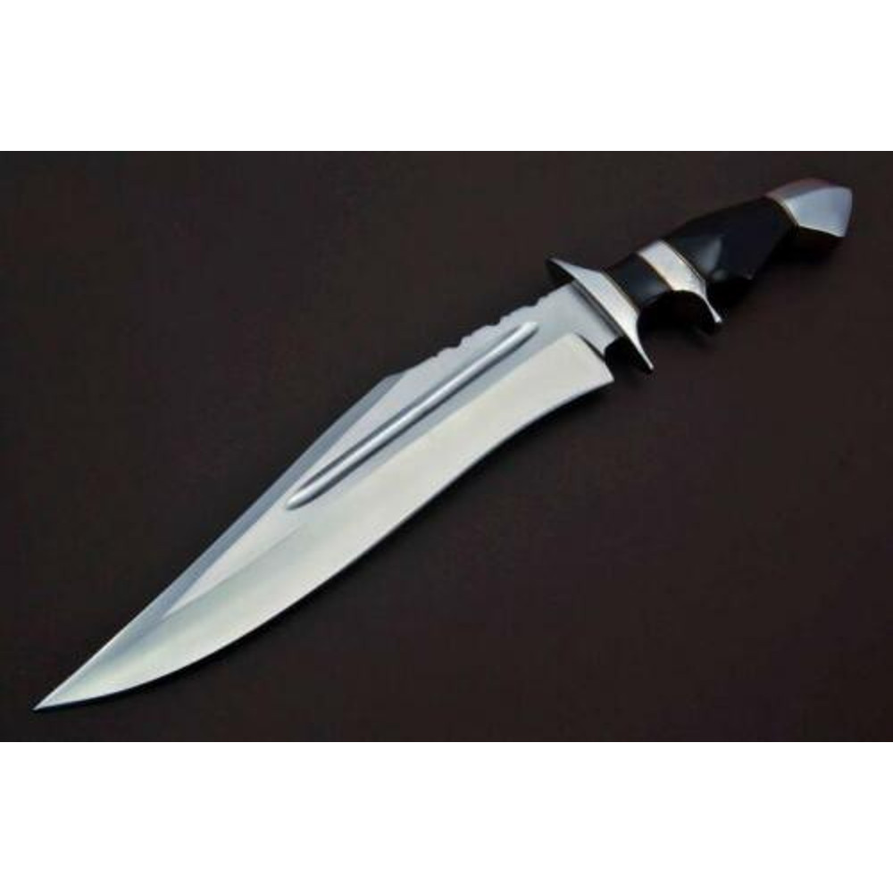 COLUMBIA Fixed Blade Knife Large Bowie Camping Hunting Survival Kit Pocket Knife 4.jpg