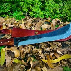 bowie knife , custom knives , hunting machete knife personalised knife fix blade