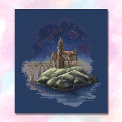 Castle on the edge of the Earth Cross stitch pattern