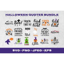 halloween quotes svg bundle. funny halloween quotes