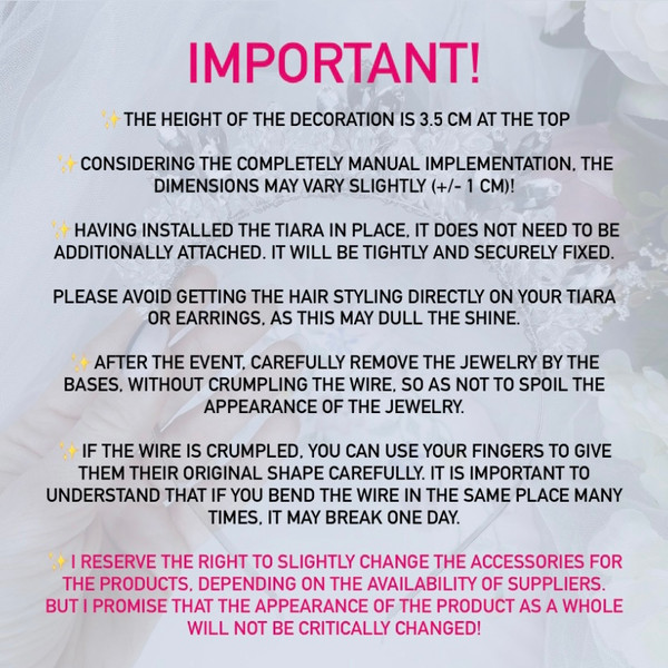 IMPORTANT information about the wedding crown