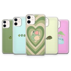 Frog Phone Case Cute Cover for iPhone 14, 13 12 11 Pro, 8 Samsung A13, S22, S21 FE, A40, A72, A52, Pixel 6a