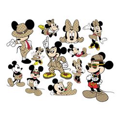 gucci mickey logo bundle svg, gucci logo svg, gucci logo svg, fashion logo svg, file cut digital download