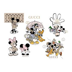 gucci mickey bundle svg, gucci logo svg, gucci logo svg, fashion logo svg, file cut digital download