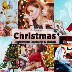 christmas lightroom presets, christmas presets, lightroom mobile presets, desktop holiday presets, festive xmas preset