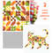 Cover 2 Cross stitch pattern and walking cat in boho autumn modern abstract style pattern.png