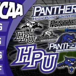 High Point Panthers SVG bundle , NCAA svg, logo NCAA bundle svg eps dxf png , digital Download , Instant Download