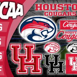 Houston Cougars SVG bundle , NCAA svg, logo NCAA bundle svg eps dxf png , digital Download , Instant Download