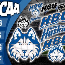 Houston Baptist Huskies SVG bundle , NCAA svg, logo NCAA bundle svg eps dxf png , digital Download , Instant Download