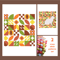 Cross stitch pattern Cover sitting cat inside boho autumn modern abstract style pattern.png