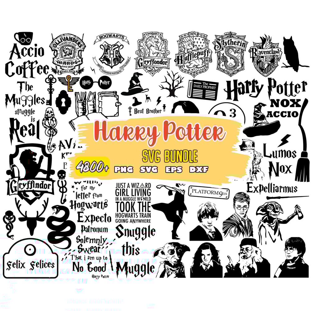 Harry Potter Svg Files, Svg for Cricut, Svg for Shirts, Png, Instant Download, Svg Files for Cricut.jpg