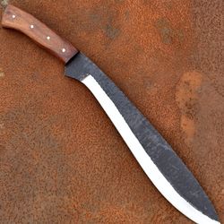 Terai Duar Nepali Grassland Full Tang Machete - Kukri Style Large Outdoor Hunting Knife