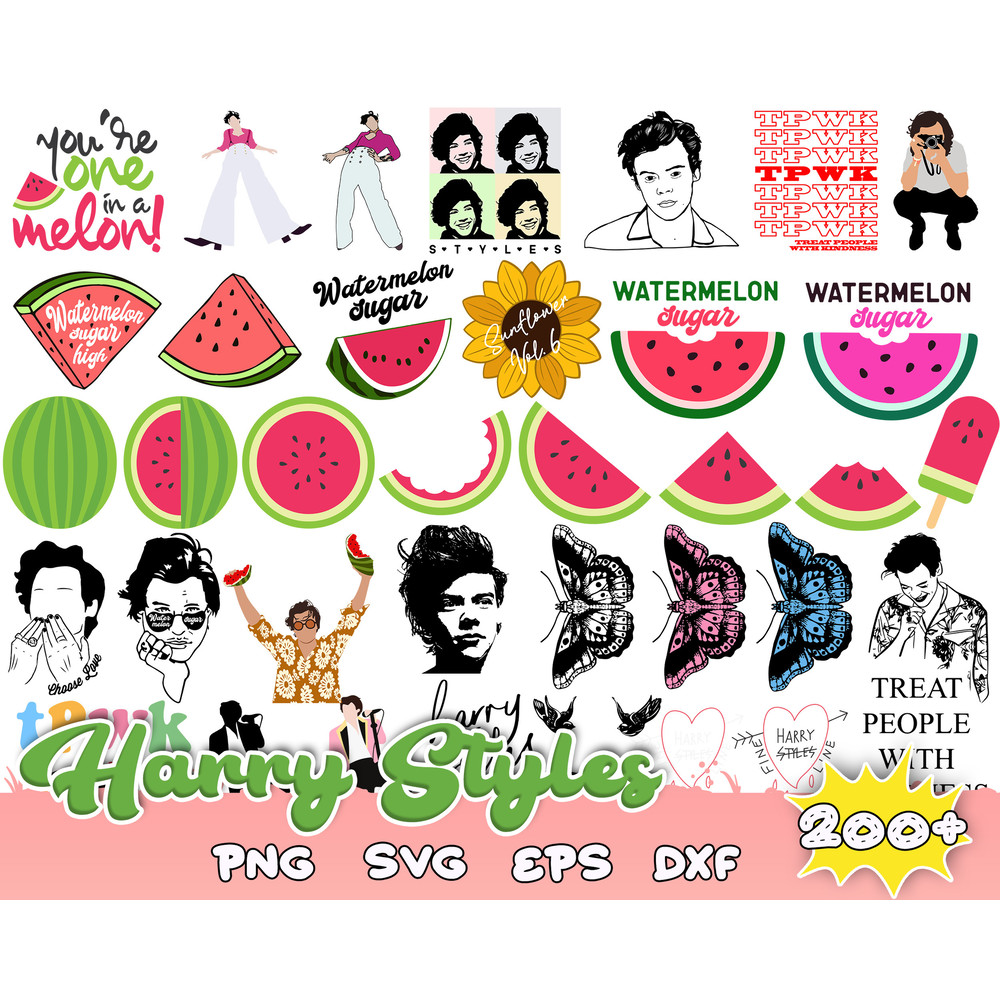 200 Harry Svg Bundle Layered Item, HarryStyles Clipart, Silhouette, Cricut, Digital Vector Cut Files.jpg