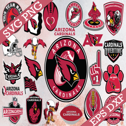 Bundle 24 Files Arizona Cardinals Football Team Svg, Arizona Cardinals Svg, NFL Teams svg, NFL Svg, Png, Dxf, Eps, Insta