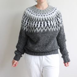 black icelandic wool sweaters for women