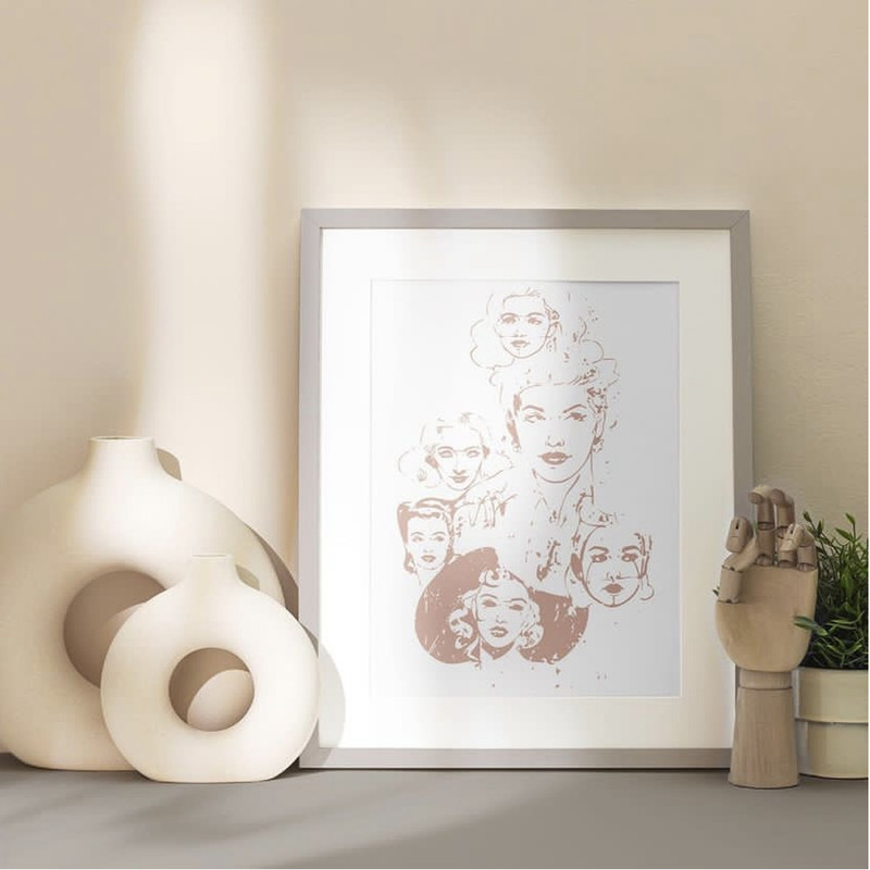 pinup girl portrait ink style design interior 1.jpg