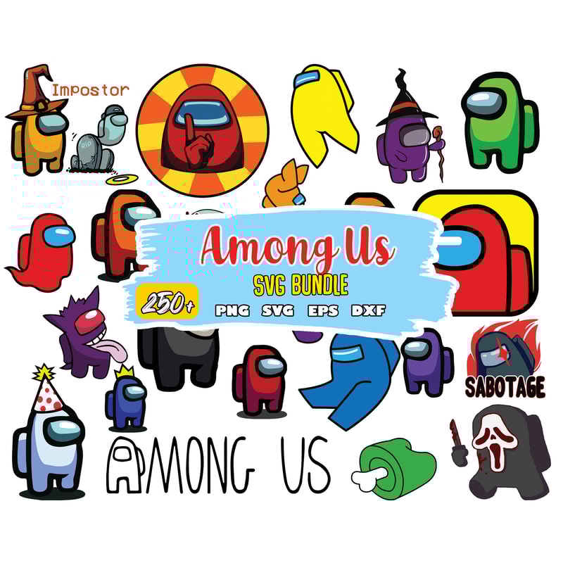Among Us SVG, Among Us Color Svg, Among Us Layered Svg, Among Us Logo, Impostor Svg, Cutting File.jpg