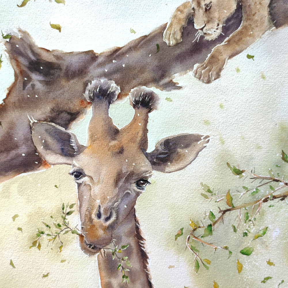 Lion-Giraffe-painting-on-stretcher-African-landscape-2.jpg