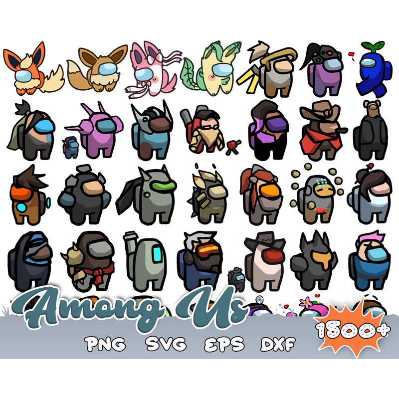 1500 Among Us SVG, Among Us Color Svg, Among Us Layered Svg, Among Us Logo, Svg Files for Cricut, Silhouette.jpg