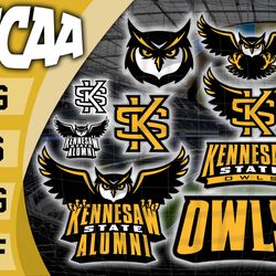Kennesaw State Owls SVG bundle , NCAA svg, logo NCAA bundle svg eps dxf png , digital Download , Instant Download