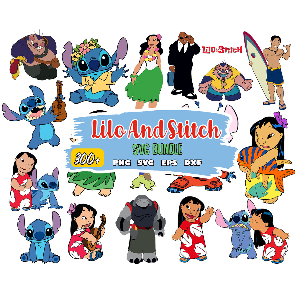 Lilo and stitch svg bundle files, lilo and stitch svg for cricut, Layered Files, Stitch svg, Stitch png.jpg