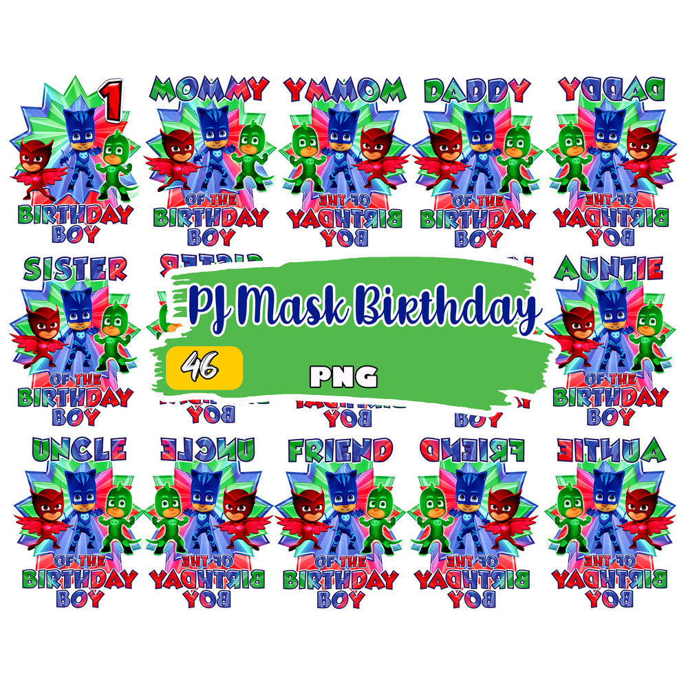 PJ mask png, Pj Mask heroes Birthday boy Digital File PNG Design, Instant Download.jpg