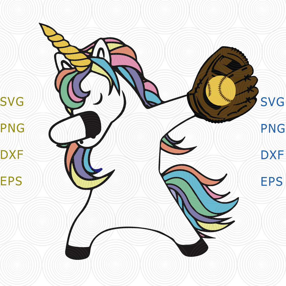 73 Dabbing Unicorn Baseball.png