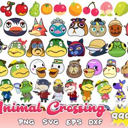 bundle animal crossing svg files for cricut, adobe illustrator - cut files & more!