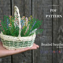 beaded flowers pattern | heather | seed bead patterns | beadwork pattern | digital download - pdf