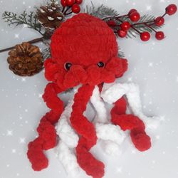 knitted amigurumi octopus