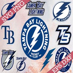 bundle 10 files tampa bay lightning hockey team svg, tampa bay lightning svg, nhl svg, nhl svg, png, dxf, eps, instant d