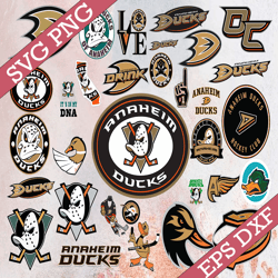 bundle 32 files anaheim ducks hockey team svg, anaheim ducks bundle svg, nhl svg, nhl svg, png, dxf, eps, instant downlo