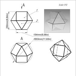 project 171. stained glass printable pattern. brillant3d