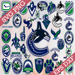 bundle 36 files vancouver canucks hockey team svg, vancouver canucks svg, nhl svg, nhl svg, png, dxf, eps, instant downl