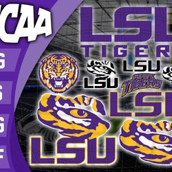 lsu tigers svg bundle , ncaa svg, logo ncaa bundle svg eps dxf png , digital download , instant download