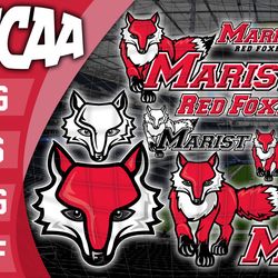 marist red foxes svg bundle , ncaa svg, logo ncaa bundle svg eps dxf png , digital download , instant download