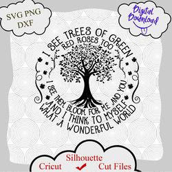 i see trees of green red roses too i see them bloom for me and you and, i think to myself ,what a wonderful world shirt