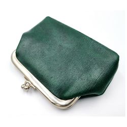 Vintage USSR Womens green WALLET Purse for money 1970s