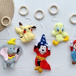 Disney montessori baby toys set Disney nurseru decor Baby activity play gym toys Baby sensory toys Mickey mouse gifts