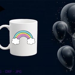 Rainbow SVG PNG JPEG Instant Download