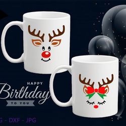 Reindeer SVG PNG JPEG Instant Download