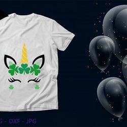 shamrock unicorn svg png jpeg instant download